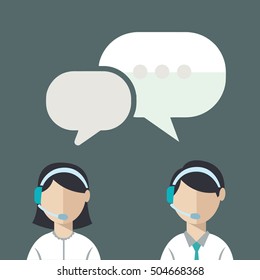 Business customer care service concept flat icons set of contact us support help desk phone call and website click for infographics design web elements vector illustration.
