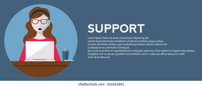 Business customer care service concept flat icons set of contact us support help desk phone call and website click for infographics design web elements vector illustration