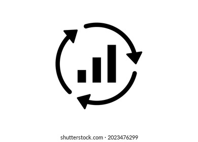 Business Cycle and Business Analysis Icon