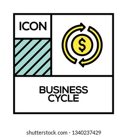 BUSINESS CYCLE ICON CONCEPT