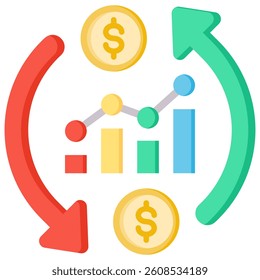 Business Cycle Icon Element For Design