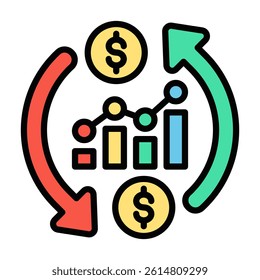 Business Cycle Icon Element For Design