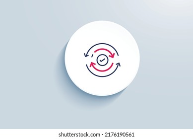 Business Cycle Icon Vector Design