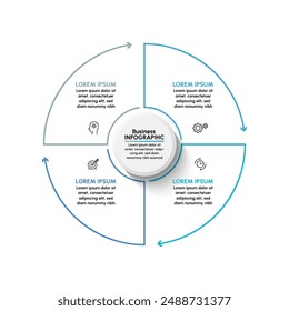 Business cycle. timeline infographic icons designed for abstract background template