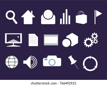 Business and daily icon vector set