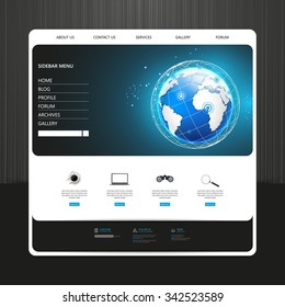 Business dark website design template.
