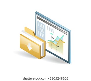 Business Dashboard With Download Folder