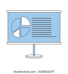 Business dashboard graph icon Vector illustration