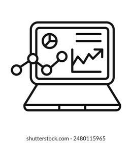 Business Dashboard Icon Ideal for Data Analysis
