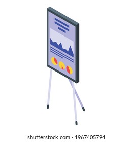 Business dashboard icon. Isometric of Business dashboard vector icon for web design isolated on white background