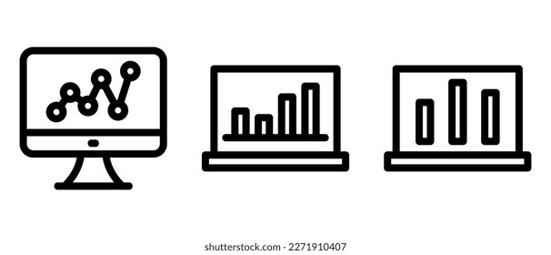 business dashboard icon or logo isolated sign symbol vector illustration - high quality black style vector icons