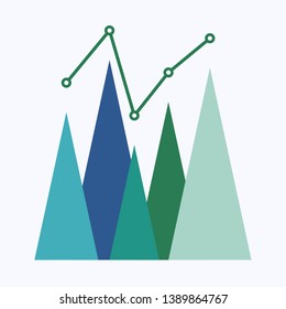 Business and data analysis, business concept vector illustration
