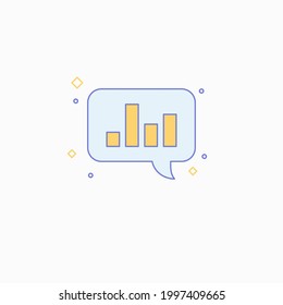 Unternehmensdatenanalyse. Helle moderne Illustration von Analytik und Statistik.