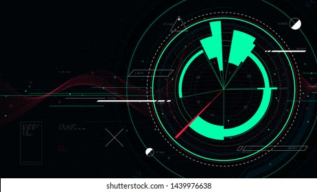 Business data analyzing financial statistics and marketing diagram, future technology sci-fi vector background