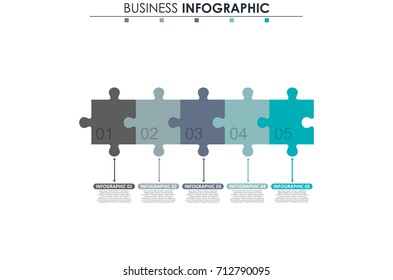Business data, chart. Abstract elements of graph, diagram with 5 steps, strategy, options, parts or processes. Vector business template for presentation. Creative concept for infographic.