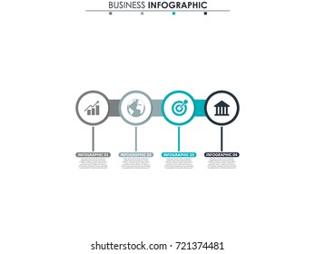 Business data, chart. Abstract elements of graph, diagram with 4 steps, strategy, options, parts or processes. Vector business template for presentation. Creative concept for infographic. 