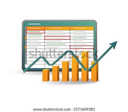 Business data details analysis screen