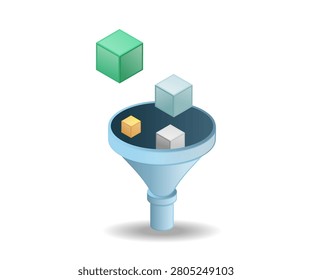 Business Data Filter and Analysis Concept