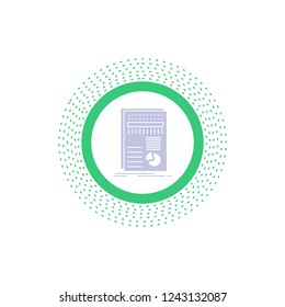 business, data, finance, report, statistics Glyph Icon. Vector isolated illustration