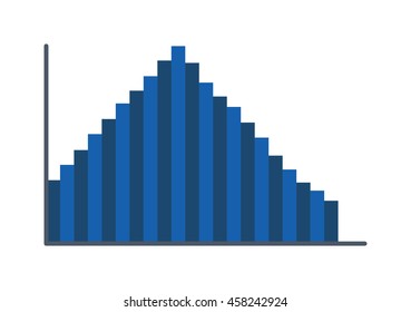 Business data graph analytics vector elements
