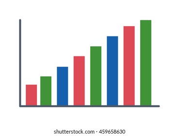 Business data graph analytics vector elements