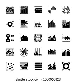 Business Data Graph and Charts Icon Collection 