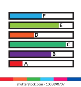 Business data graph icon