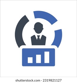 Icono de datos empresariales, Vector Graphics