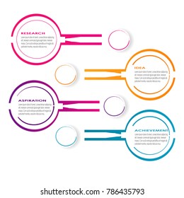 business data infographic element template concept vector