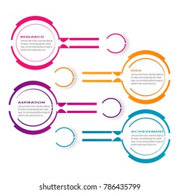 business data infographic element template concept vector