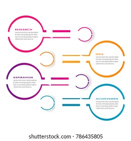 business data infographic element template concept vector