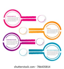 business data infographic element template concept vector