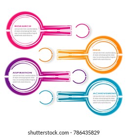 business data infographic element template concept vector