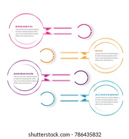 business data infographic element template concept vector