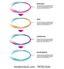 business data infographic element template concept vector