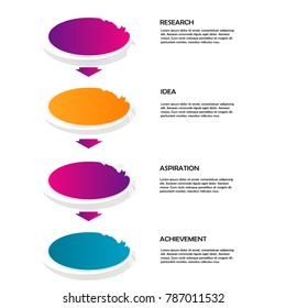 business data infographic element template concept vector