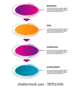 business data infographic element template concept vector