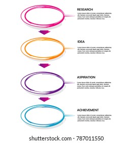 business data infographic element template concept vector