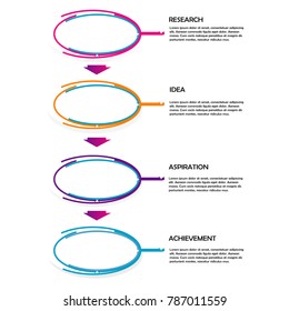business data infographic element template concept vector