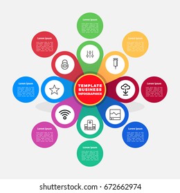 Business data Infographic Process chart. Abstract elements of graph, diagram with 4 steps, options, parts or processes. Vector business template for presentation. Creative concept Illustratrion