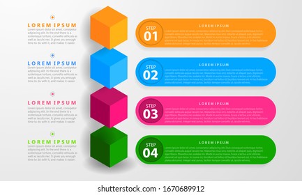 Business data infographic timeline of seven options.