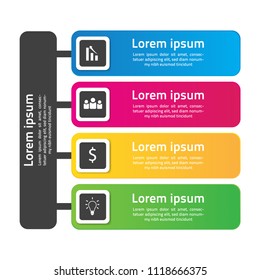 Business Data Infographic, Vector Illustration, Design Concept