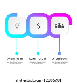 Business Data Infographic, Vector Illustration, Design Concept