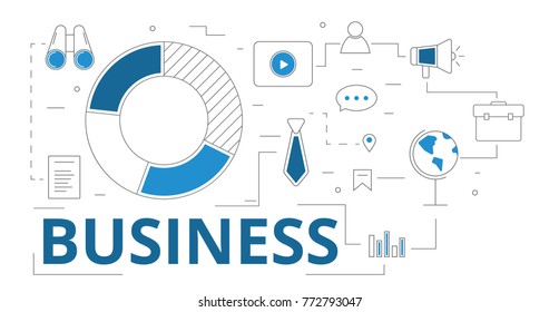 Business Data Infographics Icons. Vector illustration
