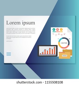Business Data Management Landing Page Illustration