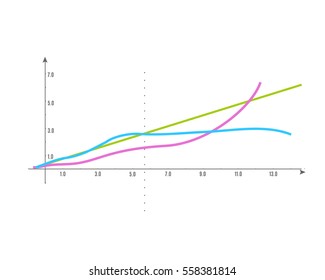 Business data market elements diagrams and graphs flat icons isolated vector illustration. Use in presentation, flyer, corporate report, marketing, advertising, infographics.