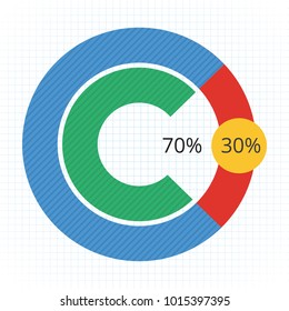 Business data market elements dot bar pie charts diagrams and graphs flat icons set isolated