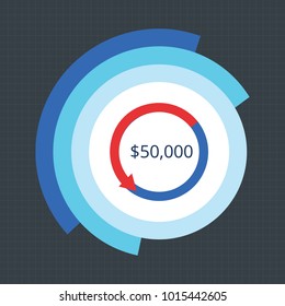 Business data market elements dot bar pie charts diagrams and graphs flat icons set isolated