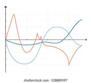 Business data market elements dot bar pie charts diagrams and graphs flat icons set isolated vector illustration.