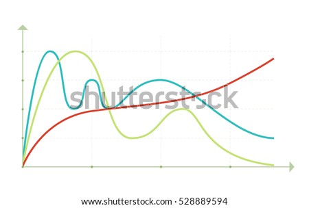 Business data market elements dot bar pie charts diagrams and graphs flat icons set isolated vector illustration.